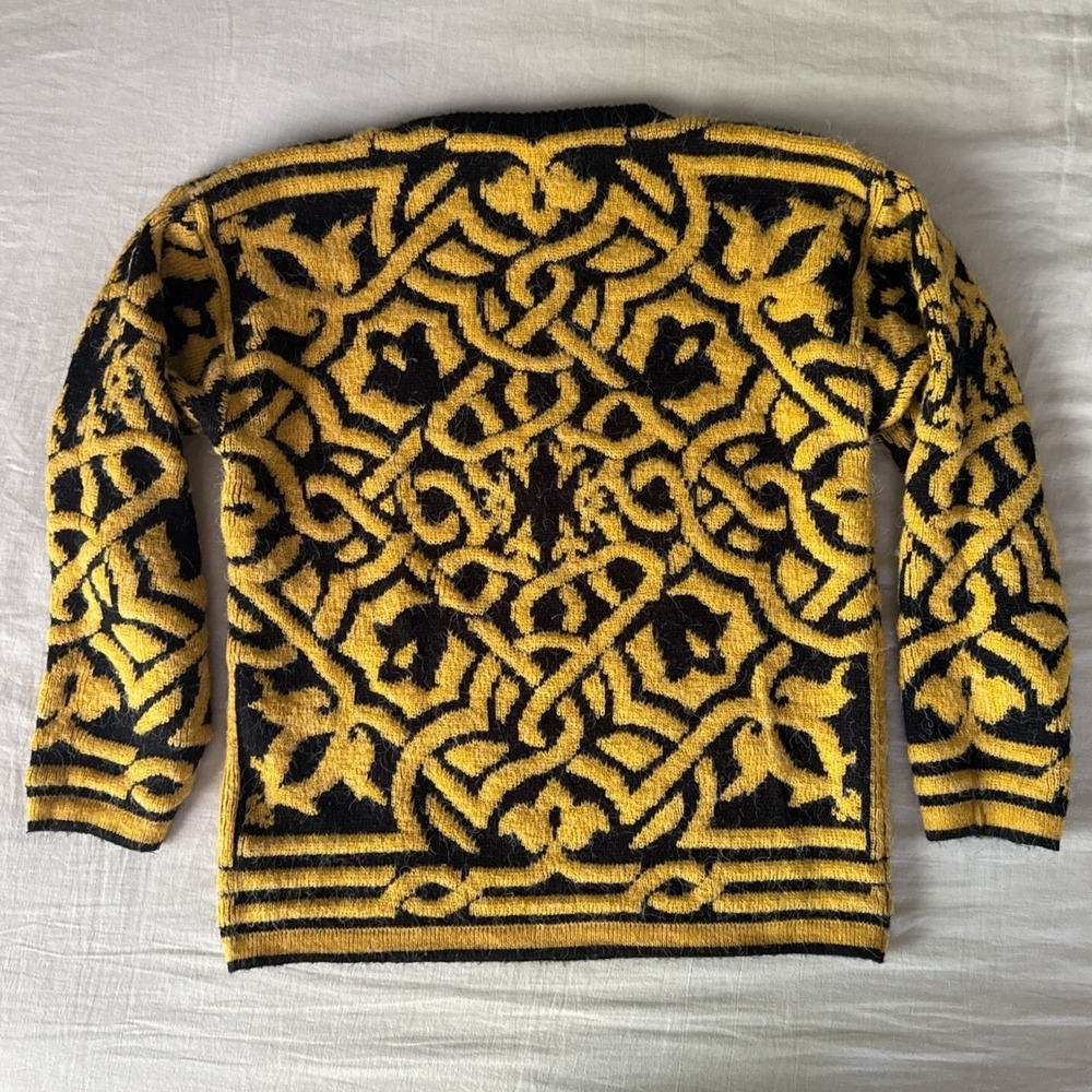 80's/90's Vintage Midnight Blues Womens‎ Embellished Small Sweater Jewel Fuzzy - Picture 6 of 12